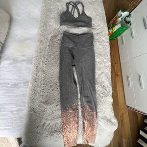 Grey speckled beyond yoga SET